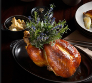 Roast Chicken with brioche and foie gras, The Nomad